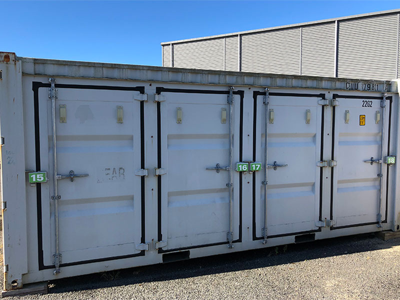 Quarter 20ft self storage container unit